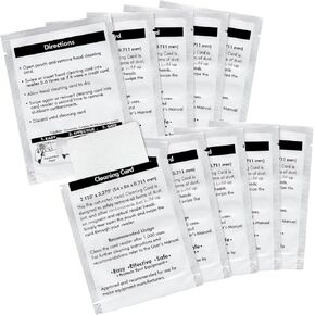 10 Pc 60622 Cleaning Card Compatible with Dymo LabelWriter 550 450 5XL 4XL Label Printer Cleaning Sheets Swipe, 3.375 x 2.125 Inch Card Reader POS Direct Thermal Swiper Cleaner