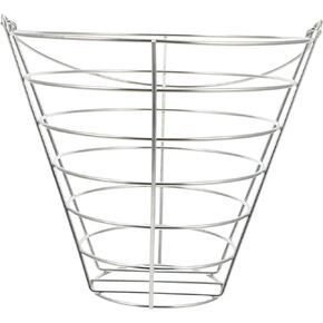 BESPORTBLE Golf Ball Metal Range Basket Golfball Container with Handle Hold About Holds 50 Balls Silver