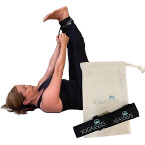 Stretch Straps for Yoga & Stretching - Increase Reach & Hold Poses Longer - Straps Stay w/You During Your Flow - Lightweight, Durable & Compact (2 Straps)