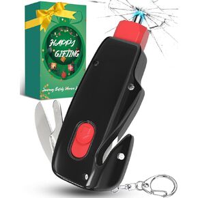 Stocking Stuffers Gifts for Men Women Window Breaker - Mens Gifts for Christmas UPGRADE 4 IN 1 Car Safety Tools Kit Glass Breaker with Seatbelt Cutter Cool Birthday Gifts for Dad Mom Travel Essentials in Kuwait