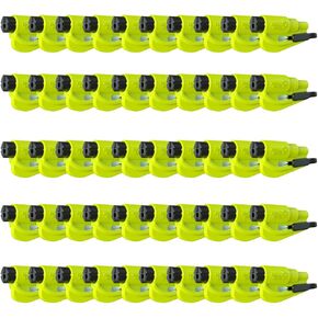 resqme Pack of 50 The Original Emergency Keychain Car Escape Tool, 2-in-1 Seatbelt Cutter and Window Breaker, Made in USA, Yellow - Compact Emergency Hammer