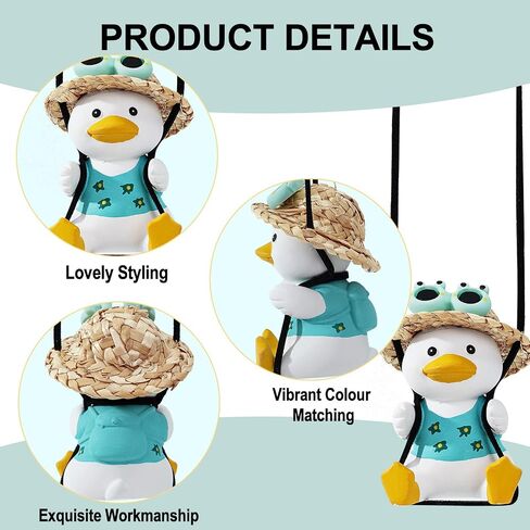 Halloween Rear View Mirror Hanging Accessories of Shaking Duck Car Hanging Ornament Cute Car Accessories for Teens Car Mirror Hanging Accessories Car Pendant Car Charm Hanging Ornament in Saudi Arabia
