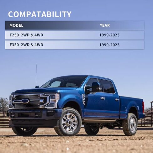 مجموعات كتلة الرفع الخلفية مقاس 2 بوصة متوافقة مع 1999-2022 F250 F350 Super Duty 2WD 4WD، مجموعات رفع التسوية الخلفية مقاس 2 بوصة مع مسامير U ممتدة طويلة للغاية ترفع الجزء الخلفي من الشاحنة بمقدار 2 بوصة in Kuwait