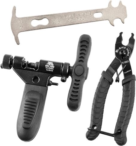 BIKEHAND Bike Bicycle Chain Wear Checker, Quick Master Link Pliers & Chain Breaker Rivet Tool – Professional Chain Tool Kit for Road, Mountain, and Hybrid Bikes in Saudi Arabia