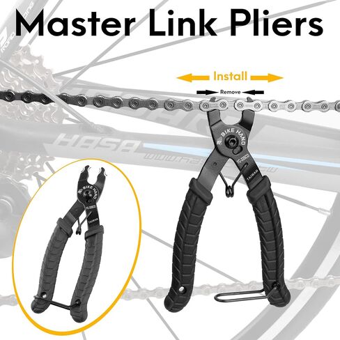 BIKEHAND Bike Bicycle Chain Wear Checker, Quick Master Link Pliers & Chain Breaker Rivet Tool – Professional Chain Tool Kit for Road, Mountain, and Hybrid Bikes in Saudi Arabia