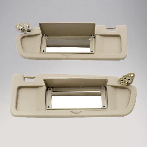 Sun Visor Assembly with Mirror a Pair Left Driver Side and Right Passenger Side Atlas Gray Compatible with 06-11 Honda Civic Replaces# 83280-SNA-A01ZA 83230-SNA-A01ZA in Saudi Arabia