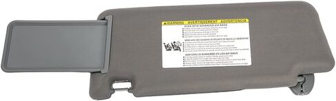 حاجب الشمس بدون ضوء جانب الركاب الأيمن متوافق مع Toyota Tacoma 2005 2006 2007 2008 2009 2010 2011 2012 بديل لـ 74310-35C00-B0 رمادي in Kuwait