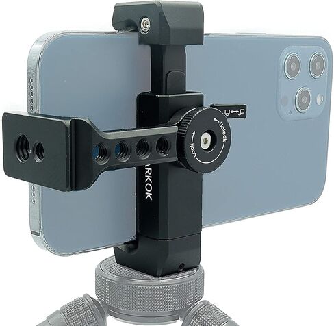 حامل ثلاثي للهاتف معدني مع حذاء بارد، إصدار بزاوية 360 درجة وزوايا مائلة، متوافق مع حامل حامل ثلاثي الأرجل لهاتف iPhone، محول مشبك للهواتف الذكية من سامسونج، حامل مشبك للهاتف الخلوي، حامل جهاز فيديو in Kuwait