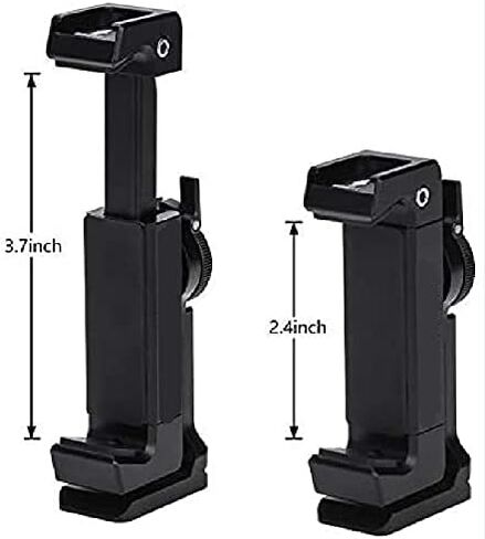 حامل ثلاثي للهاتف معدني مع حذاء بارد، إصدار بزاوية 360 درجة وزوايا مائلة، متوافق مع حامل حامل ثلاثي الأرجل لهاتف iPhone، محول مشبك للهواتف الذكية من سامسونج، حامل مشبك للهاتف الخلوي، حامل جهاز فيديو in Kuwait