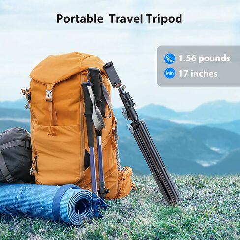 حامل ثلاثي للهاتف مقاس 67 بوصة من VICSEED - حامل ثلاثي [شديد التحمل] مع جهاز تحكم عن بعد، [قابل للتمديد ودوران 360 درجة] حامل ثلاثي القوائم لحامل iPhone ثلاثي القوائم، مناسب لجميع هواتف iPhone 15 14 13 Pro Max/Samsung/Google/الهاتف الخلوي/الكاميرا in Kuwait