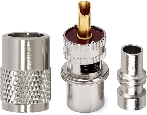10 عبوات موصل لحام UHF PL259 مع مخفض لـ RG8x، RG8، RG59، LMR-400، RG-213 كابل محوري متحد المحور، مادة التيفلون 50ohm محول RF منخفض الخسارة متوافق مع هوائي راديو هام (10 عبوات) in Kuwait