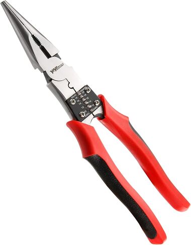 Lineman's Pliers, Combination Pliers with Wire Stripper/Crimper/Cutter Function, Heavy Duty Side Cutting High-Leverage Plier, 8-1/2 inch (HX-1-002) in Kuwait
