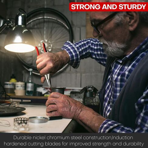 Lineman's Pliers, Combination Pliers with Wire Stripper/Crimper/Cutter Function, Heavy Duty Side Cutting High-Leverage Plier, 8-1/2 inch (HX-1-002) in Kuwait