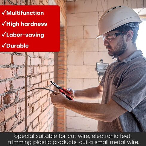 Lineman's Pliers, Combination Pliers with Wire Stripper/Crimper/Cutter Function, Heavy Duty Side Cutting High-Leverage Plier, 8-1/2 inch (HX-1-002) in Kuwait