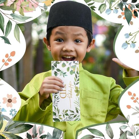 150 Pcs Eid Mubarak Money Envelopes 6.5x2.88 Inch Cash Gift Card Holders Pocket Ramadan Gift Envelopes for Money for Holiday Party Supplies Celebrations Decorations(Natural) in Saudi Arabia