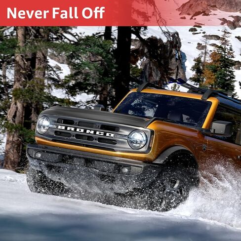 منحرف غطاء محرك السيارة لعام 2021 2022 2023 2024 ملحقات فورد برونكو 2/4 غطاء محرك السيارة واقي الحجر (أسود غير لامع) in Kuwait