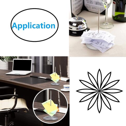 Restaurant Receipt Holder,Socell 6.3 Inch Stainless Steel Straight Rod Paper Memo Holder Desk Receipt Holder Bill Fork Receipt Spike Stick,Silver,2Pcs in Saudi Arabia
