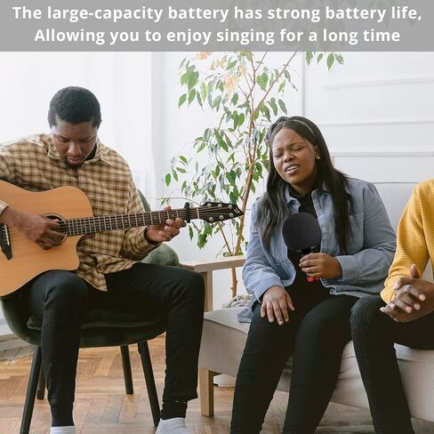 ميكروفون كاريوكي لاسلكي بلوتوث من PROZOR مع مكبر صوت، آلة غناء ميكروفون محمولة، ميكروفونات كاريوكي للأطفال والكبار، الحفلات/KTV/المنزل/Android/iPhone/PC in Kuwait