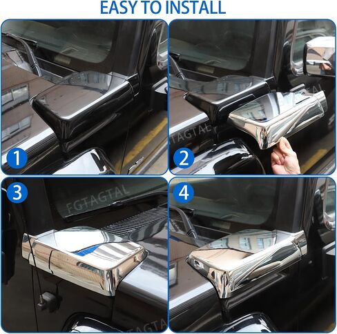 غطاء فتحة التهوية الجانبية لغطاء فتحة التهوية متوافق مع Hummer H3 2005-2009، ملحقات حماية غطاء فتحة التهوية الجانبية ABS، قطعتان (فضي ساطع) in Saudi Arabia