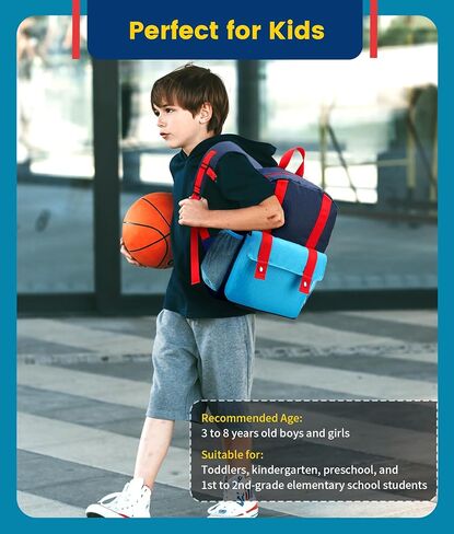 حقيبة ظهر Vorspack للأطفال الصغار للبنات والأولاد - حقيبة ظهر للأطفال الصغار حقيبة ظهر لطيفة لمرحلة ما قبل المدرسة للأعمار من 3 إلى 8 سنوات حقيبة ظهر صغيرة لرياض الأطفال للمدرسة - أزرق in Kuwait