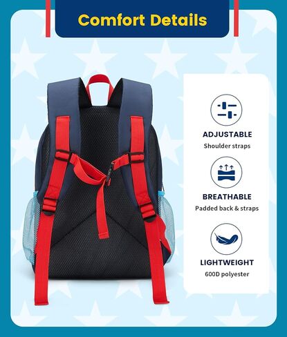 حقيبة ظهر Vorspack للأطفال الصغار للبنات والأولاد - حقيبة ظهر للأطفال الصغار حقيبة ظهر لطيفة لمرحلة ما قبل المدرسة للأعمار من 3 إلى 8 سنوات حقيبة ظهر صغيرة لرياض الأطفال للمدرسة - أزرق in Kuwait