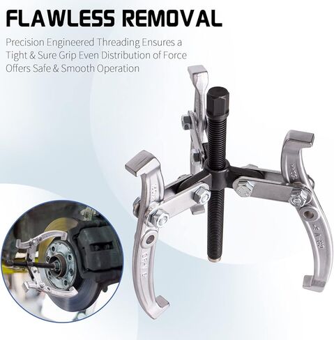 فاصل محمل بكرة محور التروس، فاصل داخلي خارجي 2 و3 فك 3 بوصات 4 بوصات 6 بوصات 8 بوصات مجموعة أدوات سحب التروس مناسبة لإزالة التروس والمحاور وسباقات الكرة وعجلات الطيران والعجلات المسننة والمحامل والبكرات in Kuwait