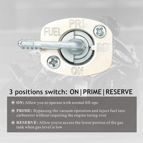 MaySpare Suzuki LT 80 Fuel Petcock Lt80 Parts Gas Valve Switch Pump ATV Quad 1987-2006 in Saudi Arabia