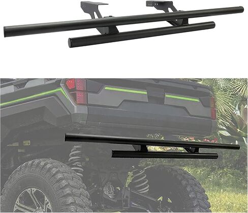 KUAFU Rear Bumper Guard Compatible with 2018-2022 Polaris Ranger 1000 XP/North Star Edition Double-Tube Rear Bumper Brush Guard Wrinkle in Saudi Arabia