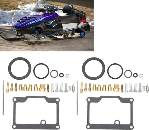 Indy Trail Touring Carb Kit,Motorcycle Carburetor Repair Kits Maintenance Replacement for Indy Trail Deluxe 488/500 Carburetor Repair Kit Replacement Carb R 1999 indy trail 488 carb kit in Saudi Arabia
