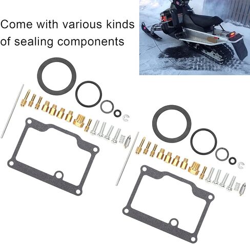 Indy Trail Touring Carb Kit,Motorcycle Carburetor Repair Kits Maintenance Replacement for Indy Trail Deluxe 488/500 Carburetor Repair Kit Replacement Carb R 1999 indy trail 488 carb kit in Saudi Arabia