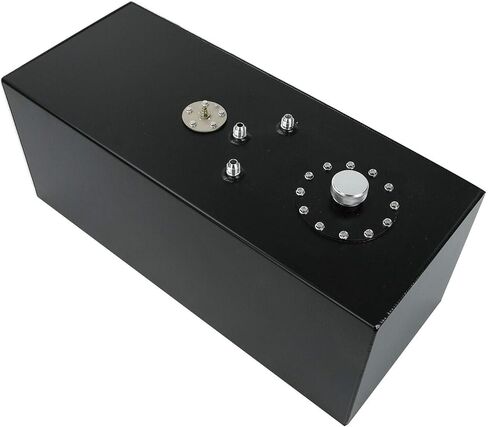 SUPERFASTRACING 19 Gallon Aluminum Top Feed Fuel Cell Gas Tank+Cap+Level Sender 72L Black in Kuwait
