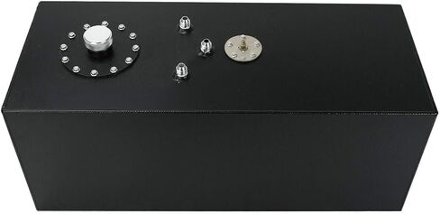 SUPERFASTRACING 19 Gallon Aluminum Top Feed Fuel Cell Gas Tank+Cap+Level Sender 72L Black in Kuwait