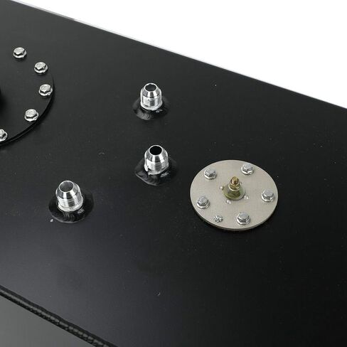 SUPERFASTRACING 19 Gallon Aluminum Top Feed Fuel Cell Gas Tank+Cap+Level Sender 72L Black in Kuwait