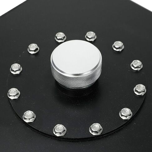 SUPERFASTRACING 19 Gallon Aluminum Top Feed Fuel Cell Gas Tank+Cap+Level Sender 72L Black in Kuwait