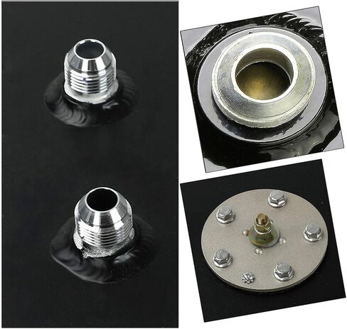 SUPERFASTRACING 19 Gallon Aluminum Top Feed Fuel Cell Gas Tank+Cap+Level Sender 72L Black in Kuwait