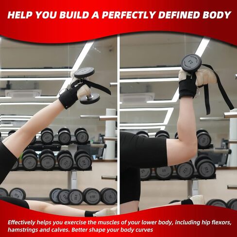 MANUEKLEAR Adjustable Foot Ankle Dumbbell, Foot Weight Lifting Shoe Attachment, Feet for Booty Workouts, Kickbacks, Leg Extensions, Strength Training (Pair) in Saudi Arabia