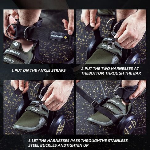 MANUEKLEAR Adjustable Foot Ankle Dumbbell, Foot Weight Lifting Shoe Attachment, Feet for Booty Workouts, Kickbacks, Leg Extensions, Strength Training (Pair) in Saudi Arabia