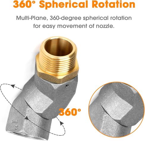 1 "NPT خرطوم الوقود قطب 360 سبيكة الدورية موصل لمضخة نقل الوقود، فوهة الوقود قطب، طائرة الوقود متعددة الطائرة قطب in Kuwait