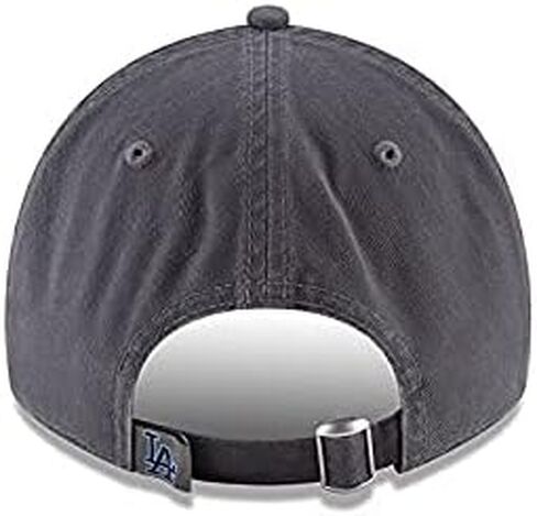 New Era 920 Los Angeles Dodgers Core Classic Strapback Hat (Graphite) MLB Cap in Saudi Arabia