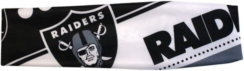 عصابة رأس قابلة للتمدد من Littlearth للجنسين من الدوري الوطني لكرة القدم الأمريكية Las Vegas Raiders، لون الفريق، مقاس واحد in Saudi Arabia