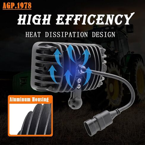 12V مستطيلة أدى ضوء العمل الأبيض 40W ضوء جرار الفيضانات استبدال LightJohn Deere OEM NO. RE154908، RE154906، RE154904، RE154903، RE154900، RE154898، RE154901، و RE154902 in Saudi Arabia