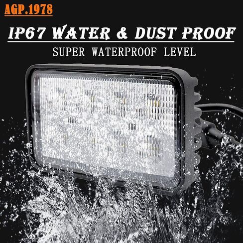 12V مستطيلة أدى ضوء العمل الأبيض 40W ضوء جرار الفيضانات استبدال LightJohn Deere OEM NO. RE154908، RE154906، RE154904، RE154903، RE154900، RE154898، RE154901، و RE154902 in Saudi Arabia