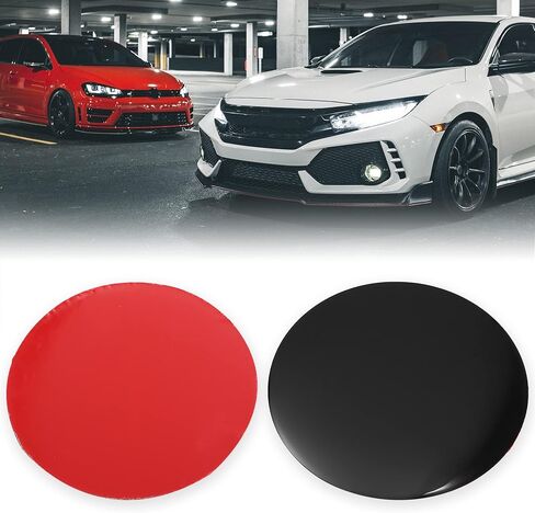 X AUTOHAUX 50 مم قبعات مركز عجلة السيارة السوداء شعار شارة ملصق لاصق 4 قطع in Kuwait