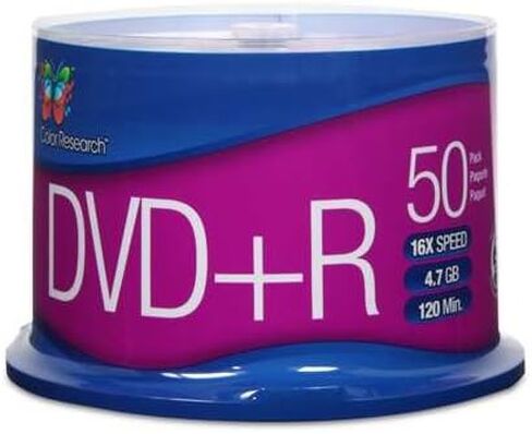 علبة الكيك DVD+R، 16X، 120 دقيقة، 4.7 جيجا، 50/عبوة in Saudi Arabia
