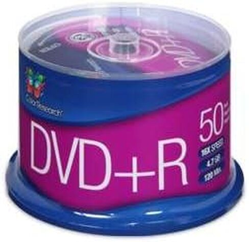 علبة الكيك DVD+R، 16X، 120 دقيقة، 4.7 جيجا، 50/عبوة in Saudi Arabia