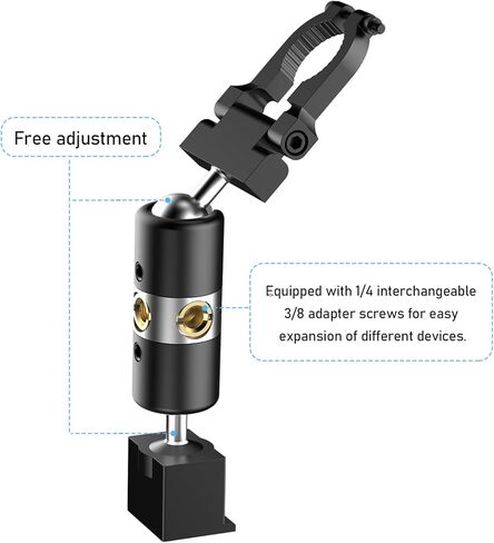 حامل كاشف الرادار، قضيب مرآة الرؤية الخلفية من الألومنيوم، من أجل Escort IX IXc Max 3 Max360C 2020 Max 360 Redline EX Beltronics GT360 Cobra DualPro كاشفات الرادار، مع قاعدة اتصال مغناطيسية EZ in Kuwait