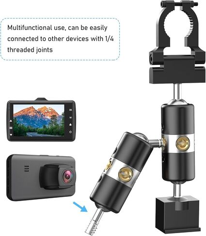 حامل كاشف الرادار، قضيب مرآة الرؤية الخلفية من الألومنيوم، من أجل Escort IX IXc Max 3 Max360C 2020 Max 360 Redline EX Beltronics GT360 Cobra DualPro كاشفات الرادار، مع قاعدة اتصال مغناطيسية EZ in Kuwait