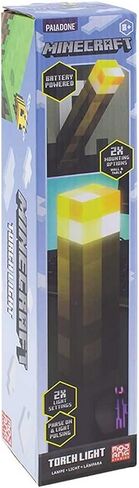 Paladone Minecraft Torch Lamp and Night Light, Wall Mountable or Freestanding, Battery-Powered, Officially Licensed Minecraft Room Decor in Saudi Arabia