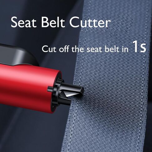 2 Pack Window Breaker Seatbelt Cutter for New Car Gifts,A Fashion Car Safety Hammer for Women,Teens,Seniors (2-Pack Red) in Saudi Arabia