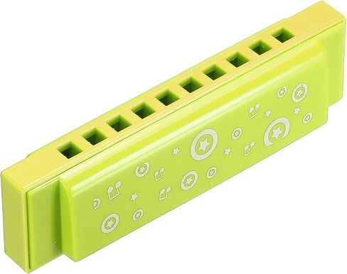 PATIKIL Translucent Harmonica Assorted Colors 10 Holes Green ABS Harp Mouth for Educational Musical Instruments Beginners Adults Professionals in Saudi Arabia